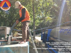 Sabtu , 12 Agustus 2023. Survei Lokasi Kekeringan Di Desa Besuki dan Pendistribusian Air bersih di Desa Ngrencak Kecamatan Panggul