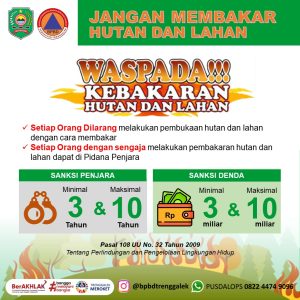 Waspada Kebakaran Hutan dan Lahan