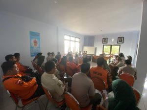 Minggu Pertama Awal Bulan Dialog Kerja, Selasa 3 Oktober 2023, pkl.07.30, bertempat di aula BPBD