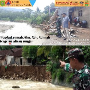 Kamis, 11 April 2024. LAPORAN KEJADIAN TANAH LONGSOR di Ds. Munjungan Kec. Munjungan