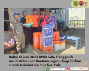 Rabu, 12 Juni 2024. Pendistribusian Bantuan Logistik/Sembako bagi korban rumah terbakar