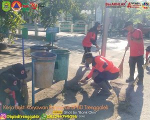 Jumat (13/9/2024) Dalam rangka persiapan verifikasi lapangan oleh tim Penilai Adipura Badan Penanggulangan Bencana Daerah (BPBD) Kabupaten Trenggalek