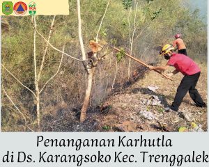 Jum’at. 20 September 2024. BPBD Kabupaten Trenggalek Melakukan Pemadaman Kebakaran Hutan dan Lahan di RT. 24 RW. 05 Ds. Karangsoko Kec. Trenggalek