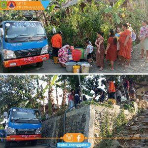 Jum’at, 20 September 2024 BPBD Kab. Trenggalek Mendistribusikan Air Bersih Ke Ds. Winong Kec. Tugu dan Ds. Sumberdadi Kec. Trenggalek