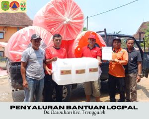 Minggu, 22 September 2024 Badan Penanggulangan Bencana Daerah Kabupaten Trenggalek Memberikan Bantuan Tandon dan Jurigen ke  44 desa yang tersebar di 12 kecamatan