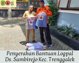 Senin, 30 September 2024 Badan Penanggulangan Bencana Daerah Kabupaten Trenggalek melakukan penyaluran Terpal