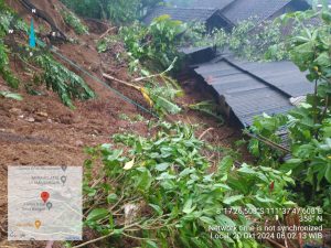 Minggu, 20 Oktober 2024. LAPORAN BENCANA TANAH LONGSOR