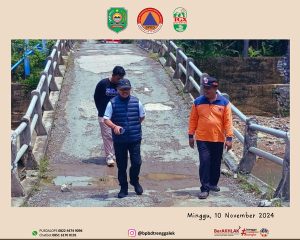 Minggu , 10 November 2024 BPBD Kab. Trenggalek mendampingi anggota Komisi D-DPRD Provinsi Jawa Timur melaksanakan tinjau lapang di lokasi jembatan putus di Desa Tawing Kec. Munjungan.